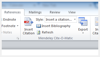 mendeley mac word plugin