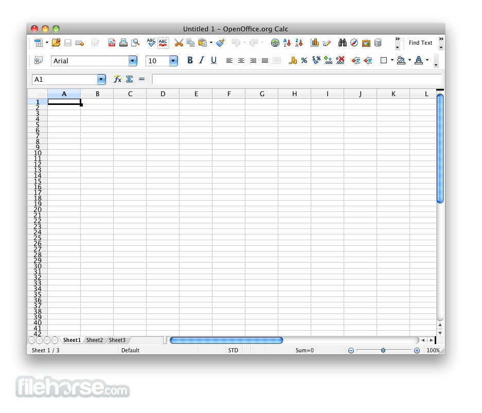 openoffice mac open header toolbar